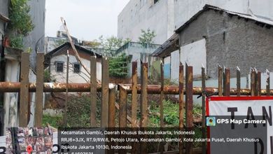 Tanah Lokasi Strategis di Jl. Cideng Timur Jakarta Pusat