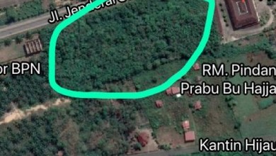 Tanah Dijual Murah di Jl Jend Sudirman Prabumulih Sumsel