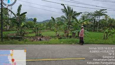 Tanah Dijual di Jl Raya Carita Sukarame Kec Carita Pandeglang