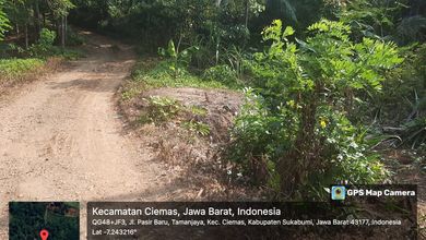 Tanah harga murah lt 2600mtr dkat wisata Geoprak ciletuh pasti untung 